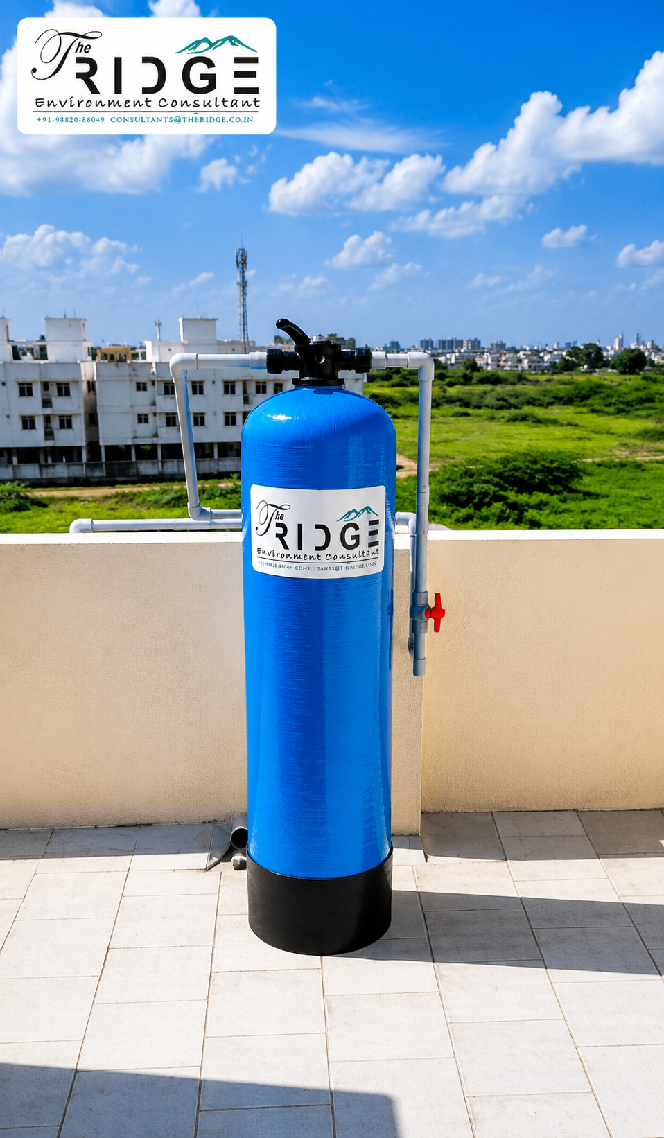250 LPH FRP Multigrade Water Filtration System with Automatic Multiport Valve for Commercial & Residential Water Treatment