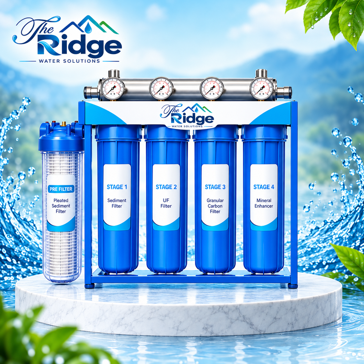 Ultra Flow 5 Stage whole house filtration system