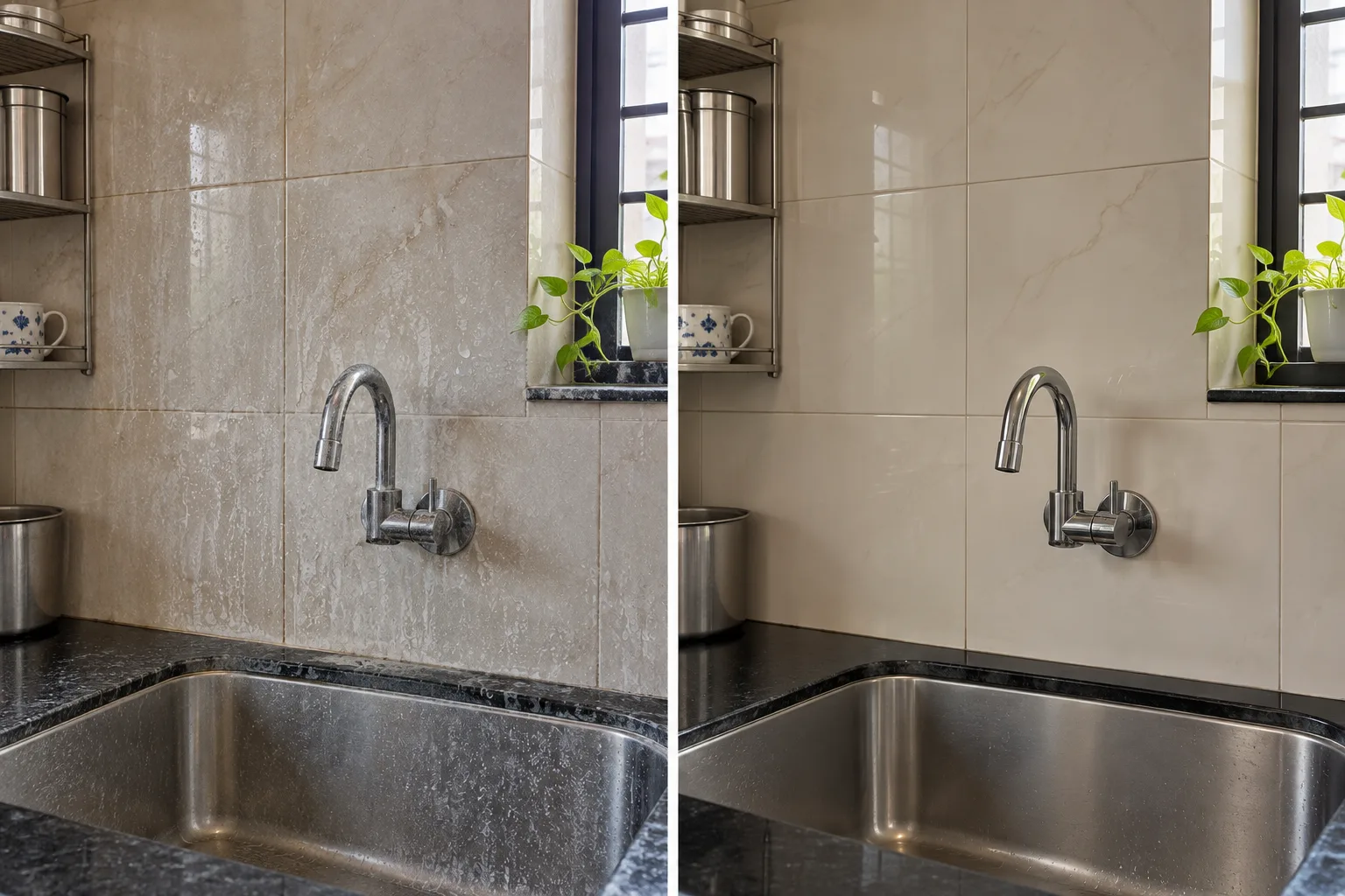 Fewer water spots