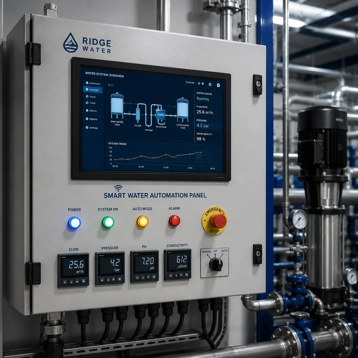 Smart Water Automation Panel