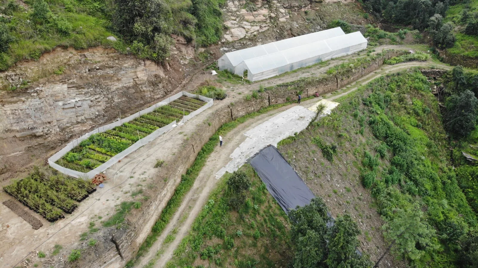 Mountain Agriculture stepped slope contour terrace
