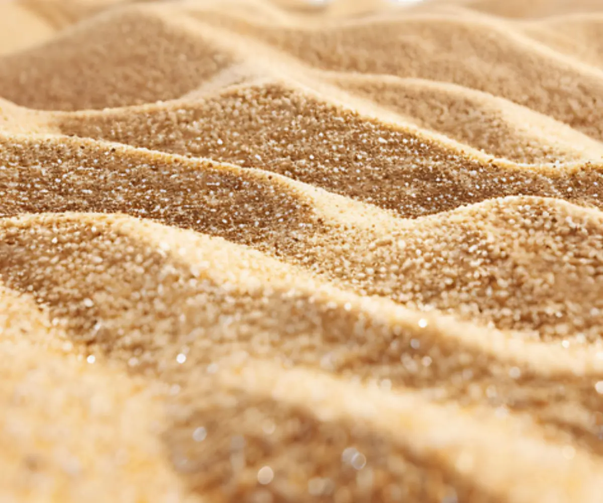 Sand grains and grit